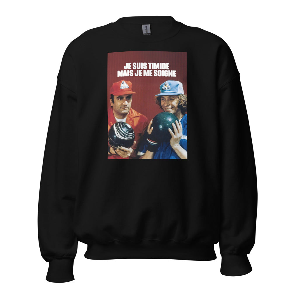 Sweat col rond — Je suis timide mais je me soigne
