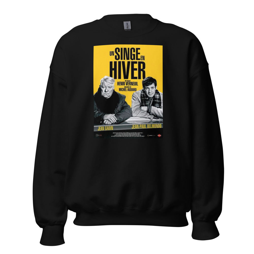 Sweat col rond — Un singe en hiver