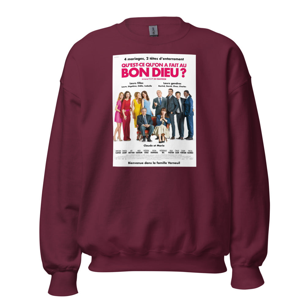 Sweat col rond — Qu'est-ce qu'on a fait au Bon Dieu?
