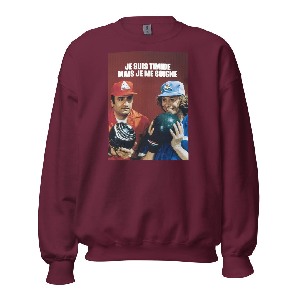 Sweat col rond — Je suis timide mais je me soigne