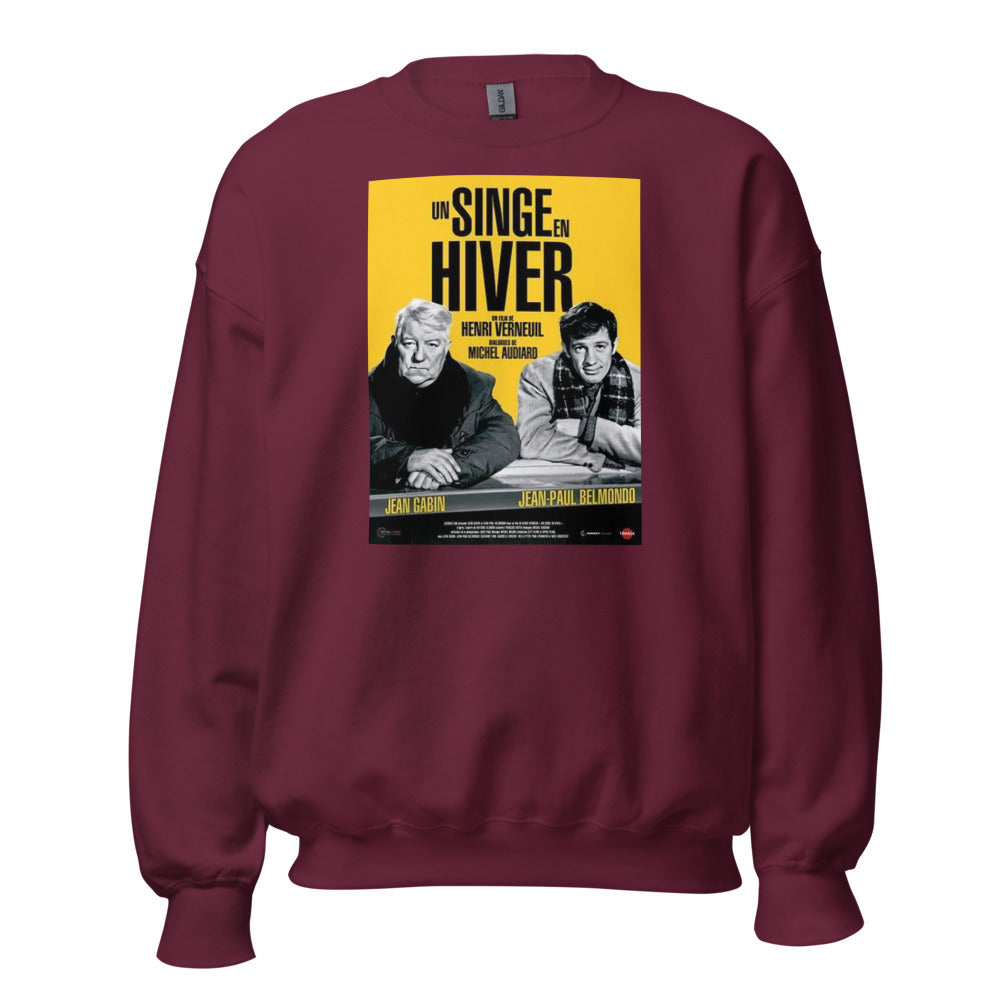 Sweat col rond — Un singe en hiver