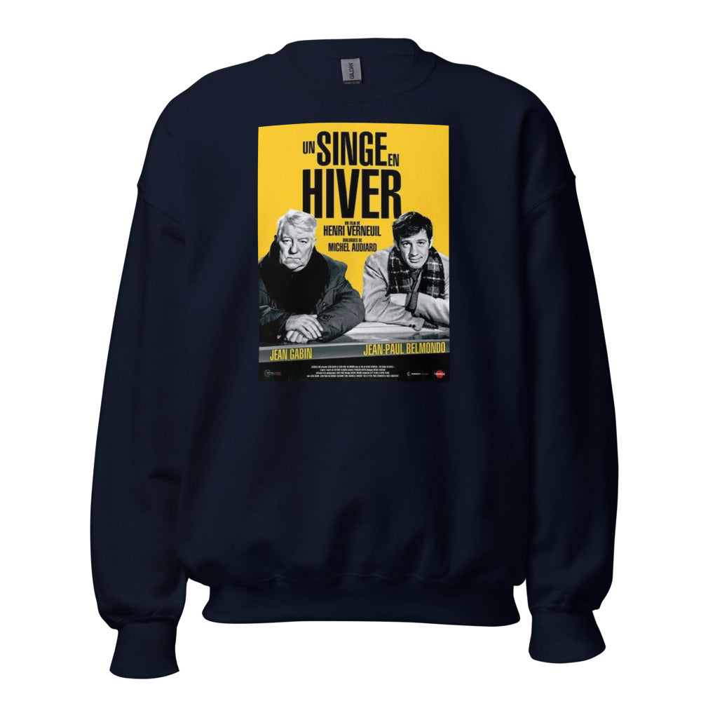 Sweat col rond — Un singe en hiver