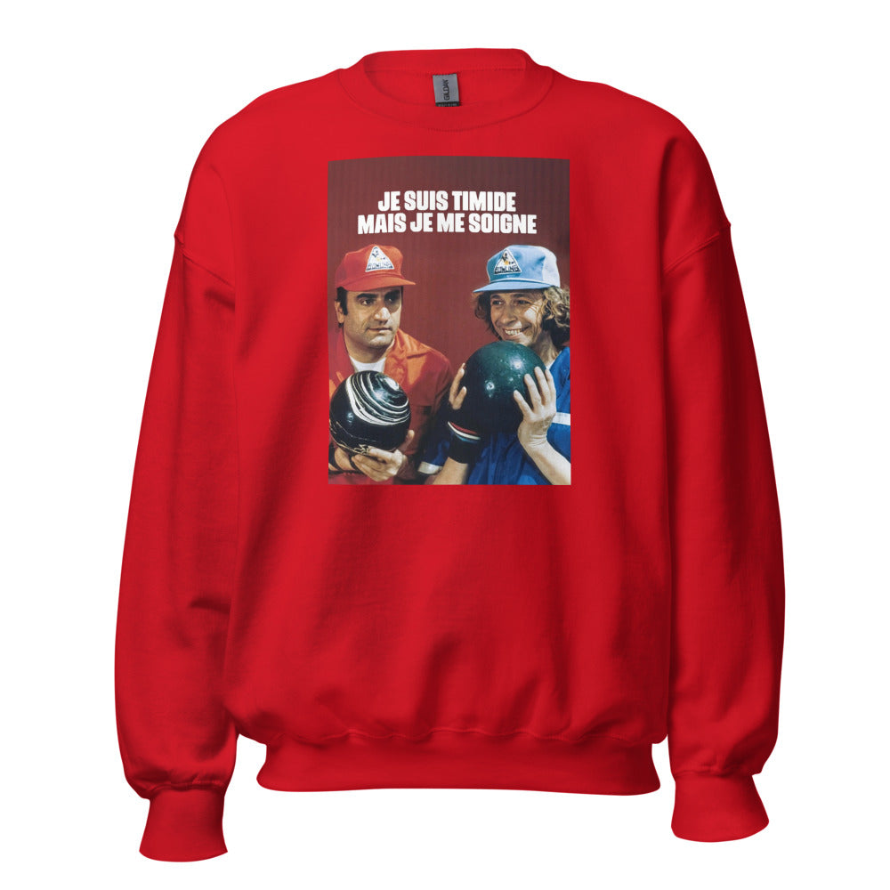 Sweat col rond — Je suis timide mais je me soigne