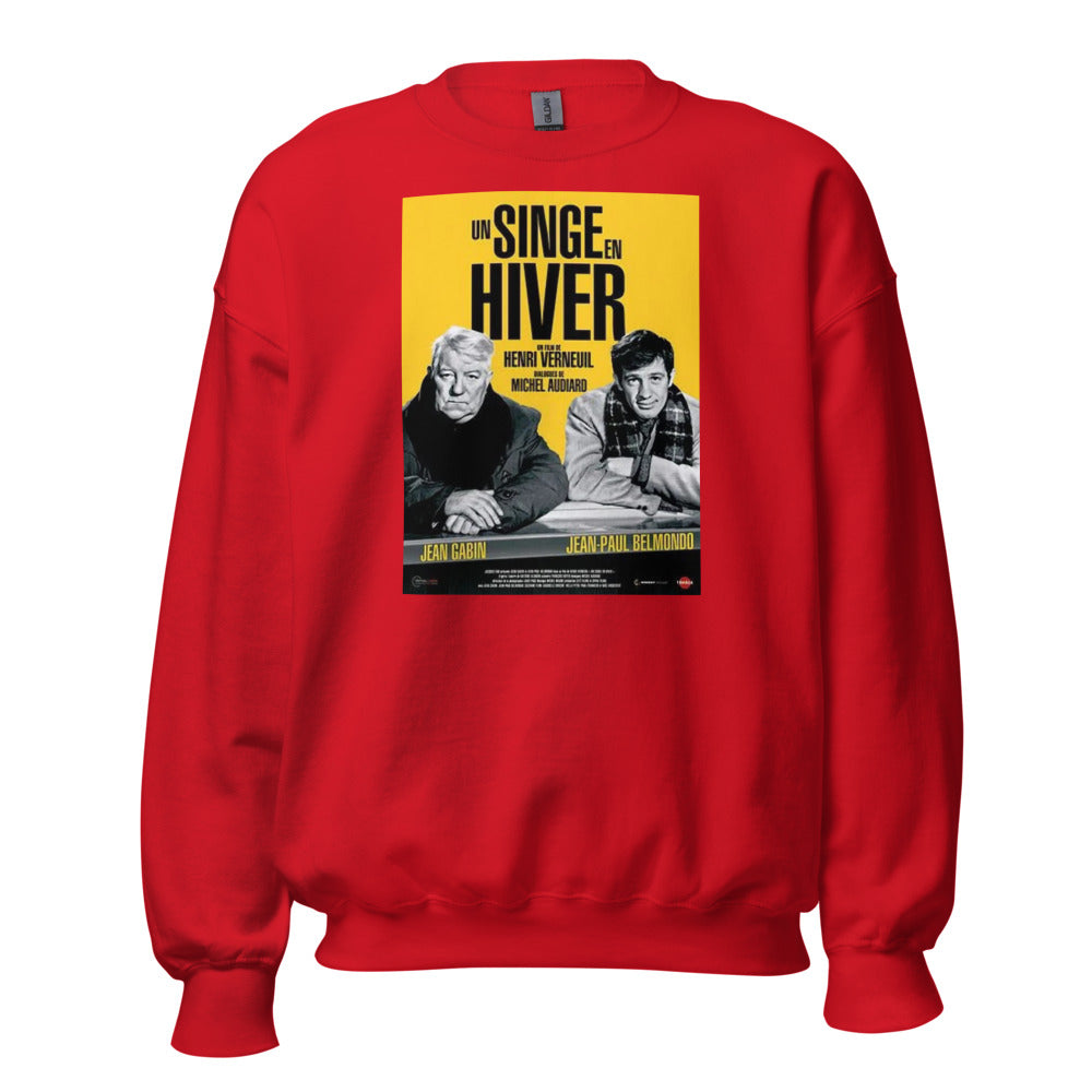 Sweat col rond — Un singe en hiver