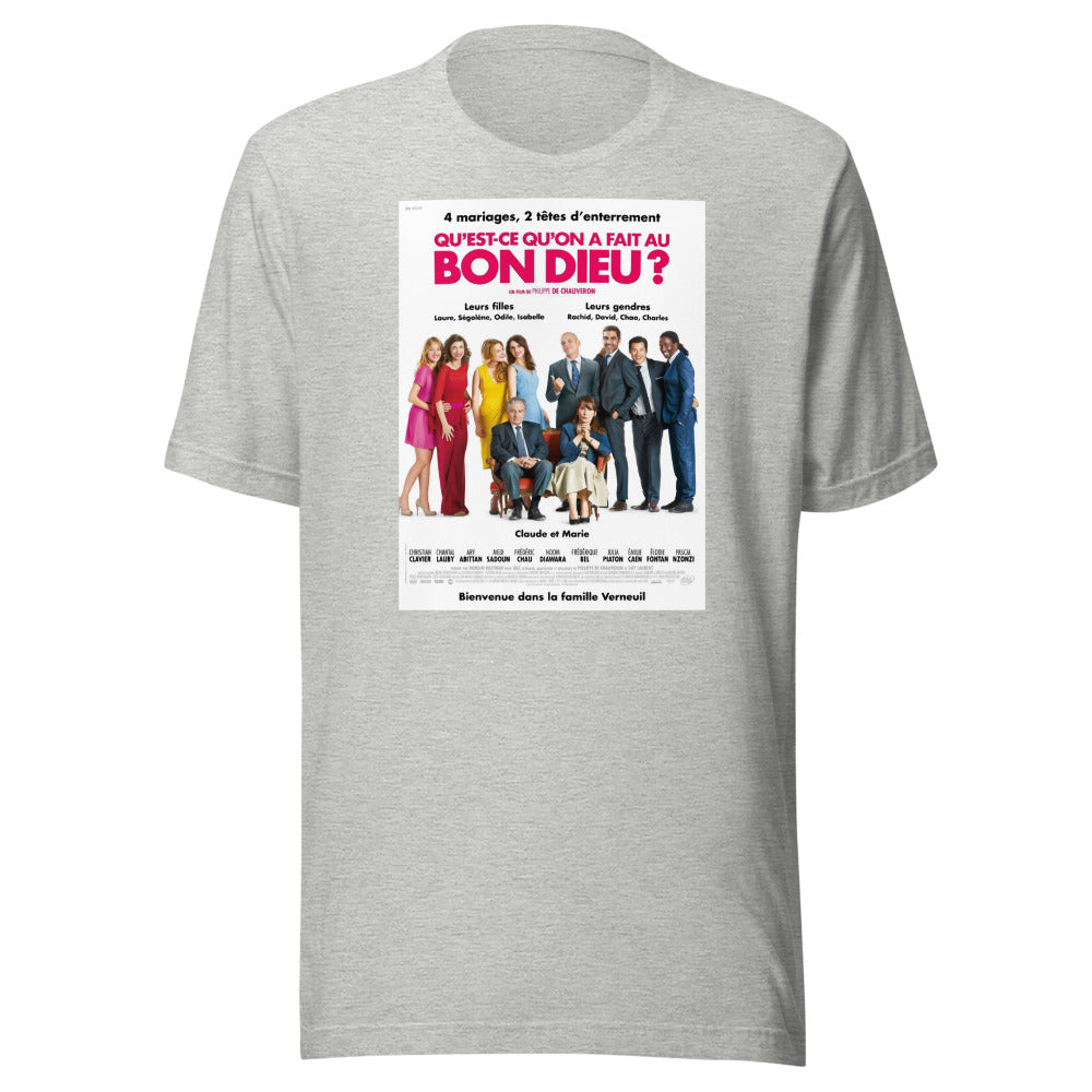 Tee-shirt femme — Qu'est-ce qu'on a fait au Bon Dieu?