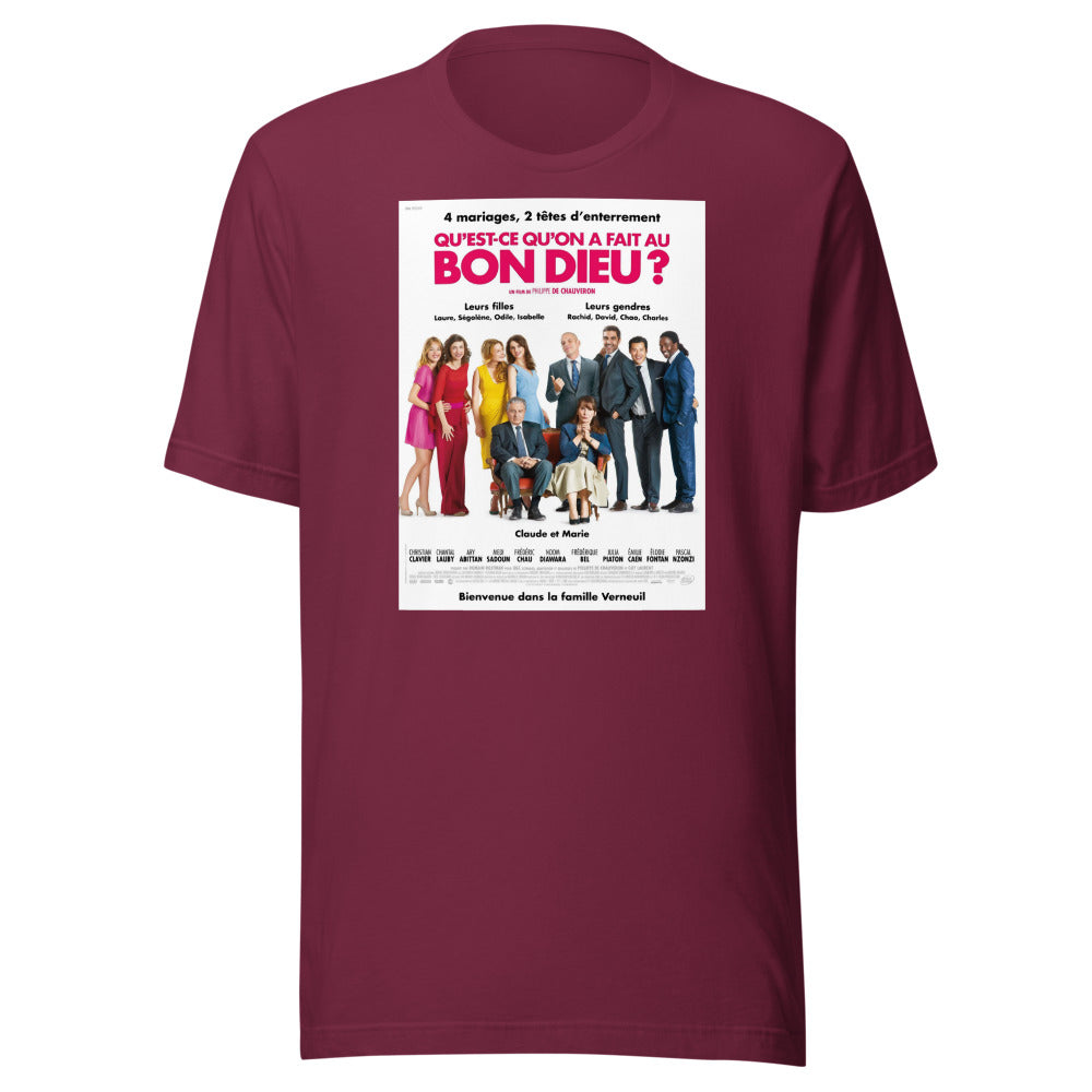 Tee-shirt homme — Qu'est-ce qu'on a fait au Bon Dieu?