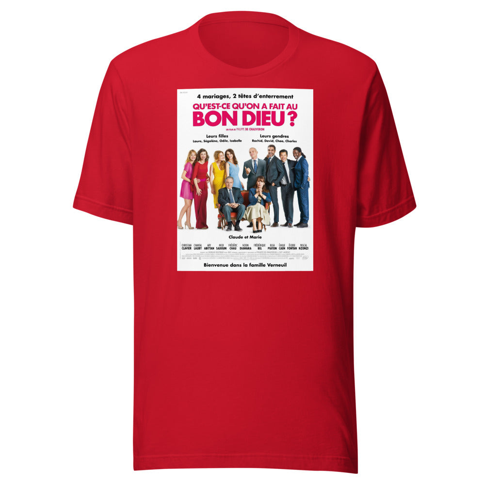 Tee-shirt homme — Qu'est-ce qu'on a fait au Bon Dieu?