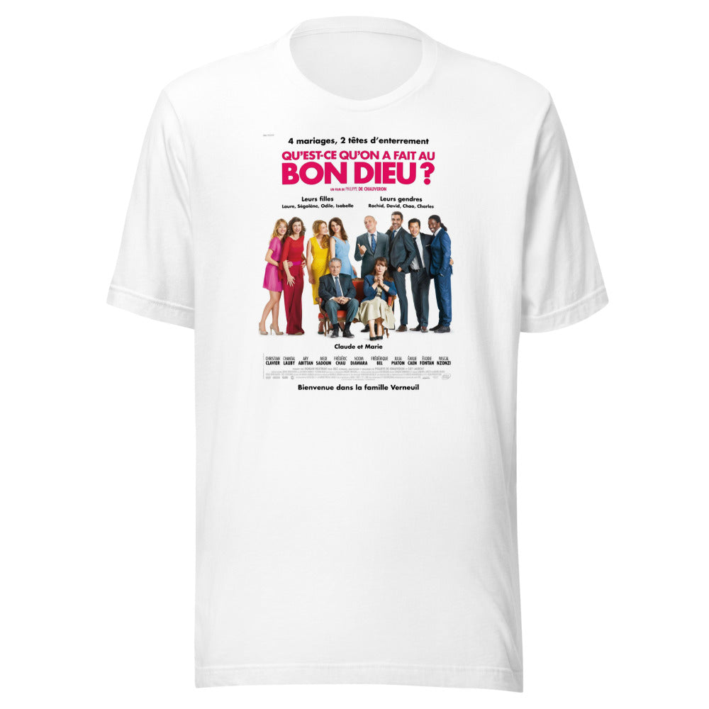 Tee-shirt femme — Qu'est-ce qu'on a fait au Bon Dieu?